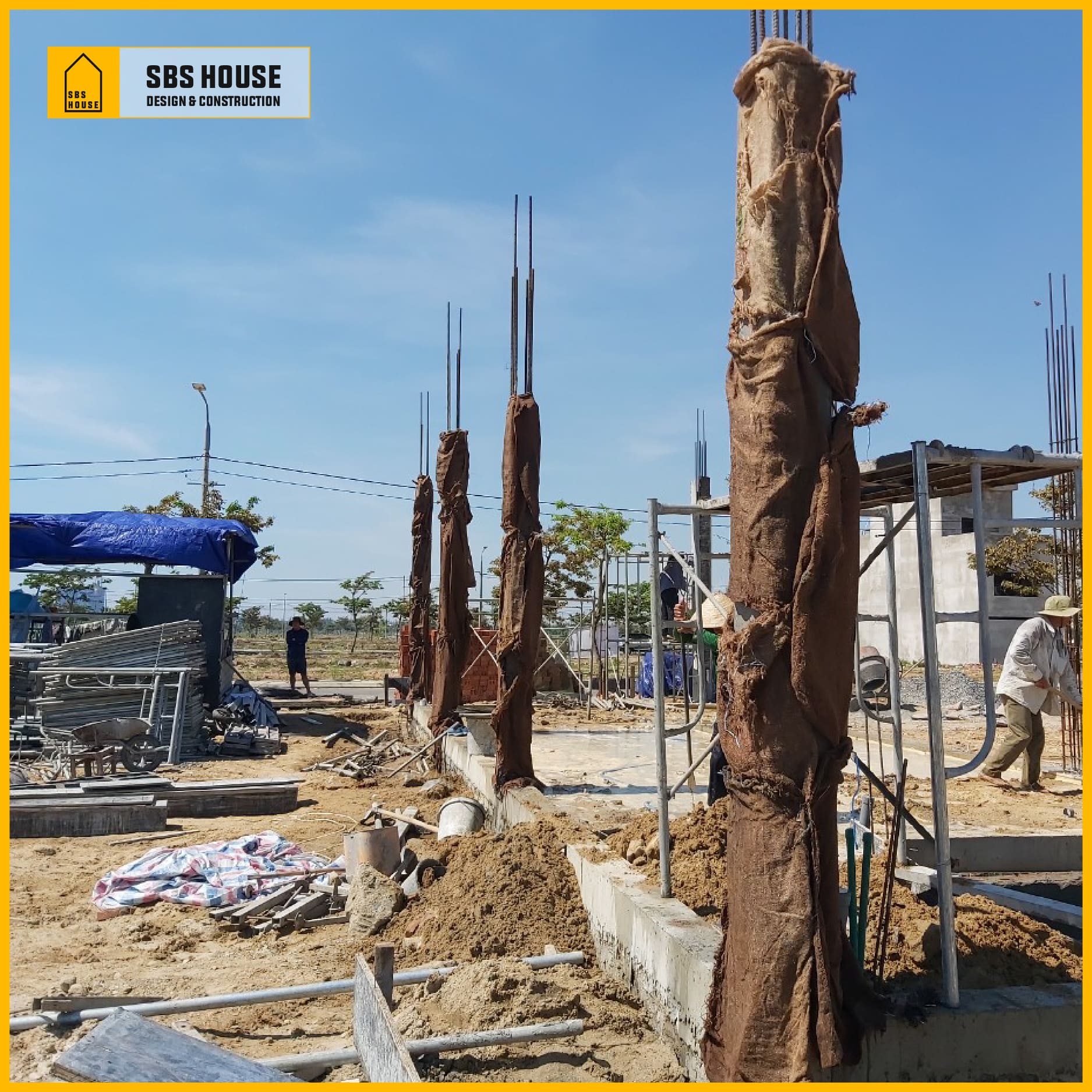 Phương pháp bảo quản cột nhà 2 tầng.
