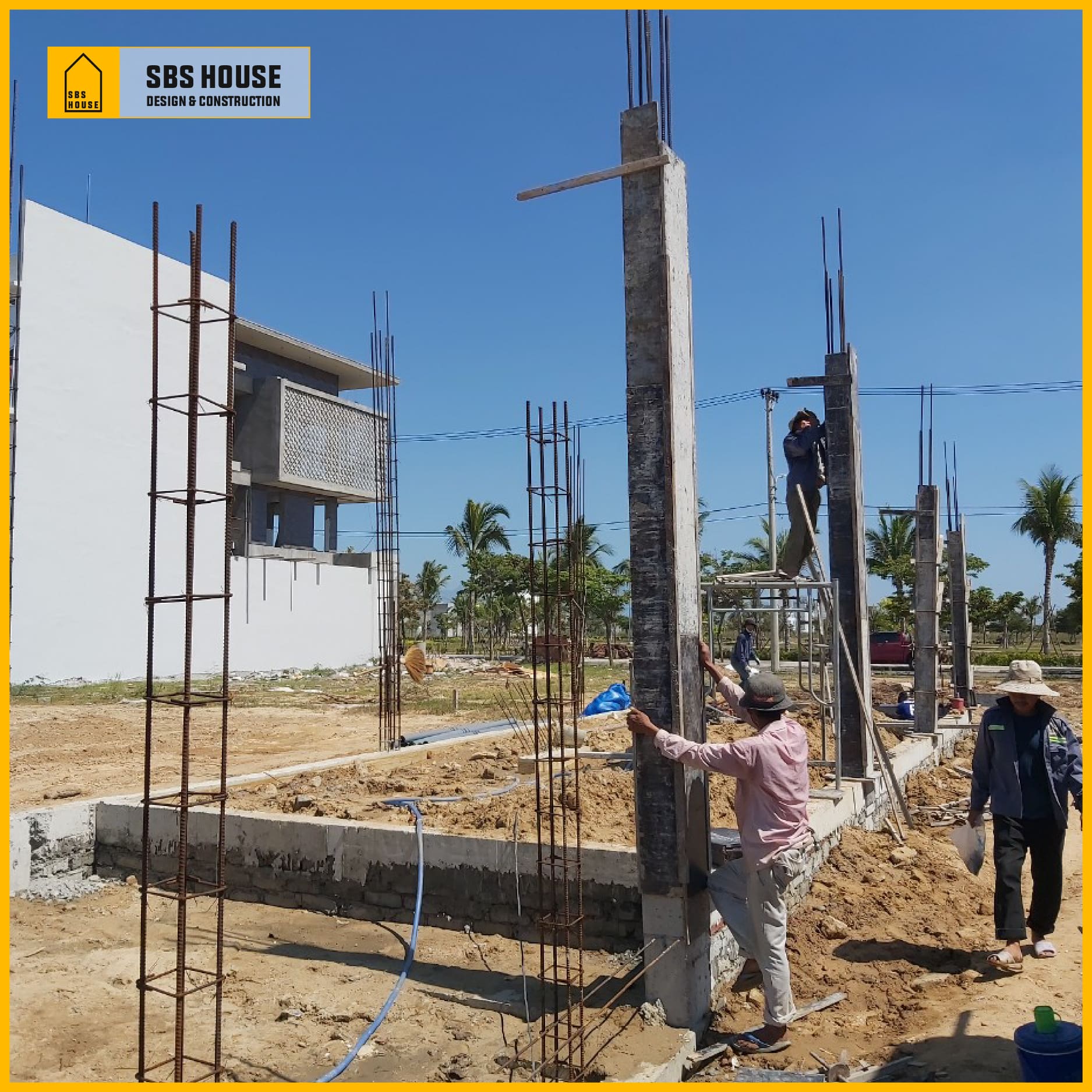 Tiêu chuẩn cốt thép trong cột nhà 2 tầng.